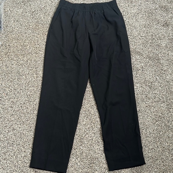 Everlane black pull on elastic waist wool pants size 2 - Picture 7 of 13